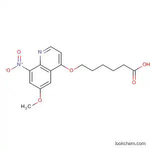 Molecular Structure of 192827-42-2 (Hexanoic acid, 6-[(6-methoxy-8-nitro-4-quinolinyl)oxy]-)