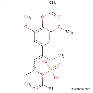 Molecular Structure of 192991-10-9 (Phosphonic acid, [3-[4-(acetyloxy)-3,5-dimethoxyphenyl]-2-propenyl]-,
diethyl ester)