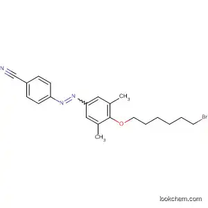 Molecular Structure of 193020-57-4 (Benzonitrile, 4-[[4-[(6-bromohexyl)oxy]-3,5-dimethylphenyl]azo]-)
