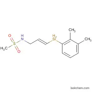 Molecular Structure of 193076-26-5 (Methanesulfonamide, N-[3-(dimethylphenylsilyl)-2-propenyl]-, (E)-)