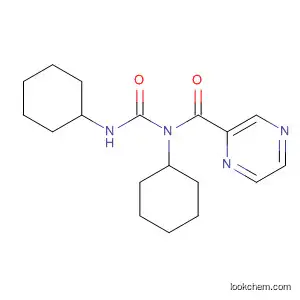 Molecular Structure of 110421-44-8 (Pyrazinecarboxamide, N-cyclohexyl-N-[(cyclohexylamino)carbonyl]-)