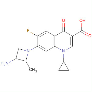 3-Quinolinecarboxylic acid, 7-(3-amino-2-methyl-1-azetidinyl)-1-cyclopropyl-6-fluoro-1,4-dihydro-4- oxo-