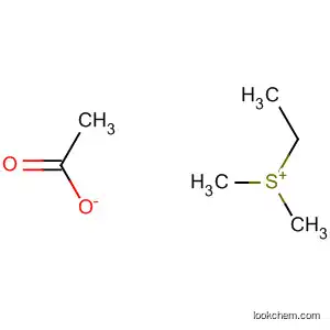 Molecular Structure of 124883-30-3 (Sulfonium, ethyldimethyl-, acetate)
