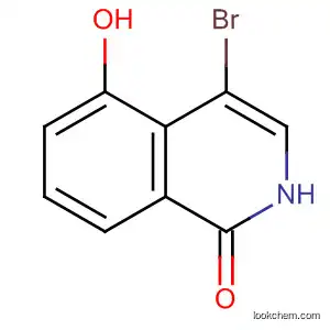 Molecular Structure of 129075-66-7 (1(2H)-Isoquinolinone, 4-bromo-5-hydroxy-)
