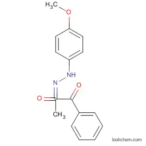 Molecular Structure of 136953-49-6 (1,2-Propanedione, 1-phenyl-, 2-[(4-methoxyphenyl)hydrazone])