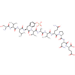 Molecular Structure of 151419-98-6 (L-Glutamic acid,
L-seryl-L-valyl-L-leucyl-O-phosphono-L-tyrosyl-L-threonyl-L-alanyl-L-valyl-L-
glutaminyl-L-prolyl-L-asparaginyl-)