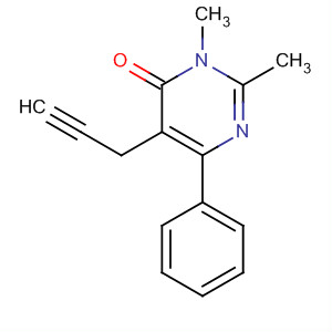 4(3H)-Pyrimidinone, 2,3-dimethyl-6-phenyl-5-(2-propynyl)-