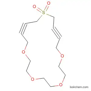 Molecular Structure of 155015-38-6 (1,4,7,10-Tetraoxa-15-thiacyclononadeca-12,17-diyne, 15,15-dioxide)