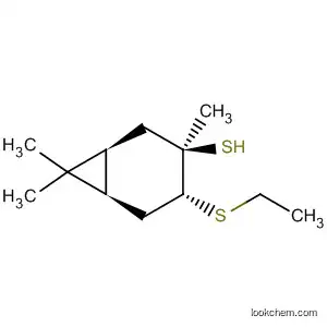 Molecular Structure of 170897-50-4 (Bicyclo[4.1.0]heptane-3-thiol, 4-(ethylthio)-3,7,7-trimethyl-,
(1S,3R,4R,6R)-)