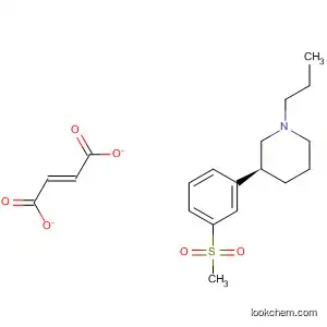 Molecular Structure of 173590-06-2 (Piperidine, 3-[3-(methylsulfonyl)phenyl]-1-propyl-, (3S)-,
(2E)-2-butenedioate (1:1))