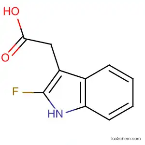 Molecular Structure of 191674-75-6 (1H-Indole-3-acetic acid, 2-fluoro-)