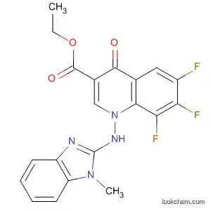 3-Quinolinecarboxylic acid,
6,7,8-trifluoro-1,4-dihydro-1-[(1-methyl-1H-benzimidazol-2-yl)amino]-4-
oxo-, ethyl ester