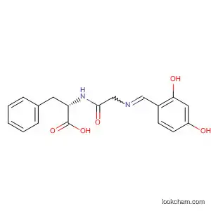 Molecular Structure of 193528-37-9 (Phenylalanine, N-[(2,4-dihydroxyphenyl)methylene]glycyl-)