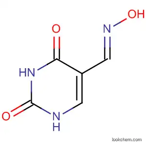 Molecular Structure of 193530-93-7 (5-Pyrimidinecarboxaldehyde, 1,2,3,4-tetrahydro-2,4-dioxo-, 5-oxime,
(E)-)