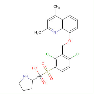 L-Proline, 1-[[2,4-dichloro-3-[[(2,4-dimethyl-8-quinolinyl)oxy]methyl]phenyl]sulfonyl]-