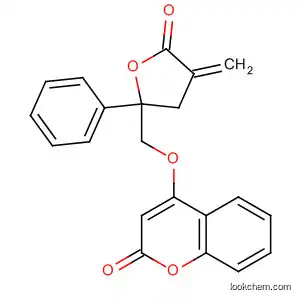 Molecular Structure of 193551-80-3 (2H-1-Benzopyran-2-one,
4-[(tetrahydro-4-methylene-5-oxo-2-phenyl-2-furanyl)methoxy]-)