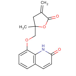 2(1H)-Quinolinone, 8-[(tetrahydro-2-methyl-4-methylene-5-oxo-2-furanyl)methoxy]-