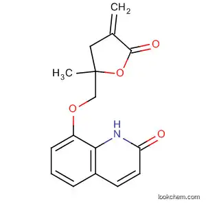 Molecular Structure of 193551-84-7 (2(1H)-Quinolinone,
8-[(tetrahydro-2-methyl-4-methylene-5-oxo-2-furanyl)methoxy]-)