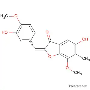 Molecular Structure of 193552-54-4 (3(2H)-Benzofuranone,
6-hydroxy-2-[(3-hydroxy-4-methoxyphenyl)methylene]-4-methoxy-5-meth
yl-)