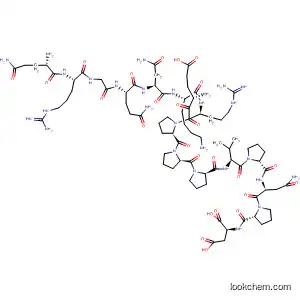 Molecular Structure of 193602-36-7 (L-Aspartic acid,
L-glutaminyl-L-arginylglycyl-L-glutaminyl-L-asparaginyl-L-lysyl-L-a-glutamyl
-L-arginyl-L-prolyl-L-prolyl-L-prolyl-L-valyl-L-prolyl-L-asparaginyl-L-prolyl-)