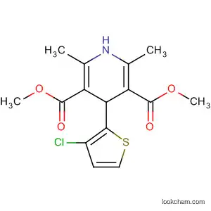 Molecular Structure of 193602-38-9 (3,5-Pyridinedicarboxylic acid,
4-(3-chloro-2-thienyl)-1,4-dihydro-2,6-dimethyl-, dimethyl ester)