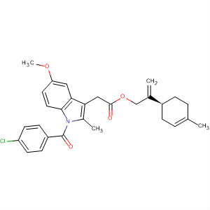 1H-Indole-3-acetic acid, 1-(4-chlorobenzoyl)-5-methoxy-2-methyl-, 2-(4-methyl-3-cyclohexen-1-yl)-2-propenyl ester, (S)-