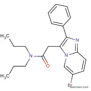 Molecular Structure of 193979-68-9 (Imidazo[1,2-a]pyridine-3-acetamide, 6-bromo-2-phenyl-N,N-dipropyl-)