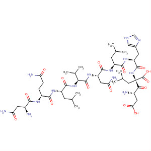 Molecular Structure of 197068-98-7 (L-Leucine,
L-asparaginyl-L-glutaminyl-L-leucyl-L-valyl-L-asparaginyl-L-leucyl-L-histidyl
-L-a-aspartyl-)