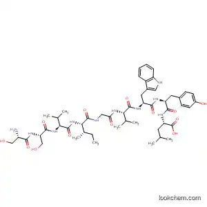 Molecular Structure of 199336-24-8 (L-Leucine,
L-seryl-L-seryl-L-valyl-L-isoleucylglycyl-L-valyl-L-tryptophyl-L-tyrosyl-)