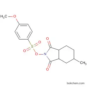 Molecular Structure of 199432-79-6 (1H-Isoindole-1,3(2H)-dione,
hexahydro-2-[[(4-methoxyphenyl)sulfonyl]oxy]-5-methyl-)