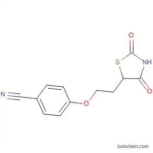 Molecular Structure of 200631-89-6 (Benzonitrile, 4-[2-(2,4-dioxo-5-thiazolidinyl)ethoxy]-)