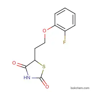 Molecular Structure of 200631-97-6 (2,4-Thiazolidinedione, 5-[2-(2-fluorophenoxy)ethyl]-)