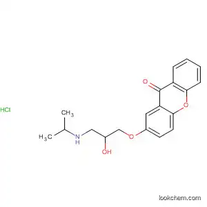 Molecular Structure of 37934-02-4 (9H-Xanthen-9-one, 2-[2-hydroxy-3-[(1-methylethyl)amino]propoxy]-,
hydrochloride)