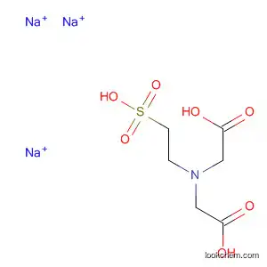 Molecular Structure of 39716-94-4 (Glycine, N-(carboxymethyl)-N-(2-sulfoethyl)-, trisodium salt)