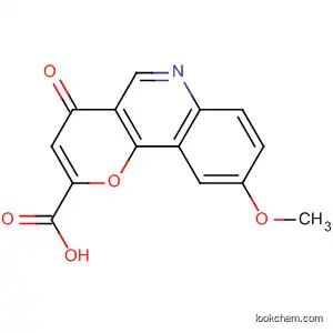 Molecular Structure of 59688-54-9 (4H-Pyrano[3,2-c]quinoline-2-carboxylic acid, 9-methoxy-4-oxo-)