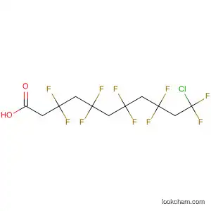 Molecular Structure of 76140-48-2 (Undecanoic acid, 11-chloro-3,3,5,5,7,7,9,9,11,11-decafluoro-)