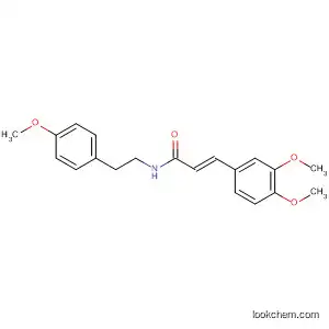 Molecular Structure of 76733-95-4 (2-Propenamide,
3-(3,4-dimethoxyphenyl)-N-[2-(4-methoxyphenyl)ethyl]-, (E)-)