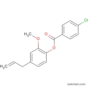 Molecular Structure of 80138-44-9 (Benzoic acid, 4-chloro-, 2-methoxy-4-(2-propenyl)phenyl ester)