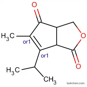 Molecular Structure of 80927-80-6 (1H-Cyclopenta[c]furan-1,4(3H)-dione,
3a,6a-dihydro-5-methyl-6-(1-methylethyl)-, cis-)