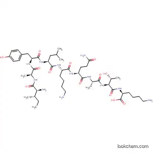 Molecular Structure of 98899-50-4 (L-Lysine,
L-isoleucyl-L-alanyl-L-tyrosyl-L-leucyl-L-lysyl-L-glutaminyl-L-alanyl-L-threonyl
-)
