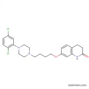 Molecular Structure of 203395-73-7 (2(1H)-Quinolinone,
7-[4-[4-(2,5-dichlorophenyl)-1-piperazinyl]butoxy]-3,4-dihydro-)