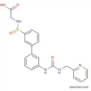 Molecular Structure of 276258-56-1 (Glycine,
N-[[3'-[[[(2-pyridinylmethyl)amino]carbonyl]amino][1,1'-biphenyl]-3-yl]sulf
onyl]-)