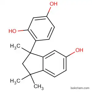 Molecular Structure of 302964-49-4 (1,3-Benzenediol,
4-(2,3-dihydro-6-hydroxy-1,3,3-trimethyl-1H-inden-1-yl)-)