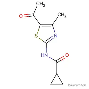 Molecular Structure of 313405-55-9 (Cyclopropanecarboxamide, N-(5-acetyl-4-methyl-2-thiazolyl)-)