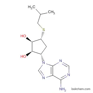 Molecular Structure of 383369-94-6 (1,2-Cyclopentanediol,
3-(6-amino-9H-purin-9-yl)-5-[(2-methylpropyl)thio]-, (1R,2R,3S,5R)-)