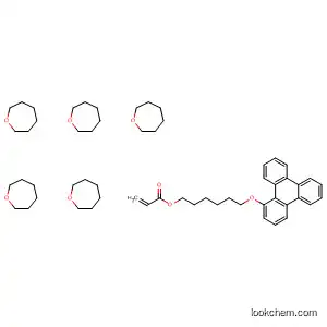 Molecular Structure of 383863-05-6 (2-Propenoic acid,
2,3,6,7,10,11-triphenylenehexaylhexakis(oxy-6,1-hexanediyl) ester)