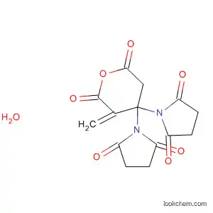 Molecular Structure of 385365-98-0 (2,5-Pyrrolidinedione,
1,1'-[(2-methylene-1,5-dioxo-1,5-pentanediyl)bis(oxy)]bis-)