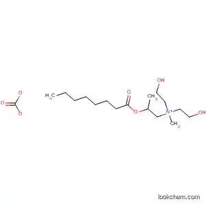 Molecular Structure of 394737-35-0 (Ethanaminium, N,N-bis(2-hydroxyethyl)-N-methyl-2-[(1-oxooctyl)oxy]-,
methyl carbonate)
