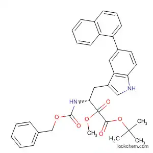 D-Tryptophan,
1-[(1,1-dimethylethoxy)carbonyl]-5-(1-naphthalenyl)-N-[(phenylmethoxy)
carbonyl]-, methyl ester