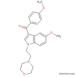 Molecular Structure of 396124-16-6 (Methanone,
[5-methoxy-1-[2-(4-morpholinyl)ethyl]-1H-indol-3-yl](4-methoxyphenyl)-)